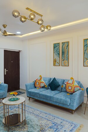 Living Room in 3 BHK Apartment at G K Rajaveer Palace, Pimple Saudagar – for Sale