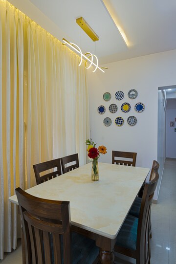 Dining area in 3 BHK Apartment at G K Rajaveer Palace, Pimple Saudagar – for Sale