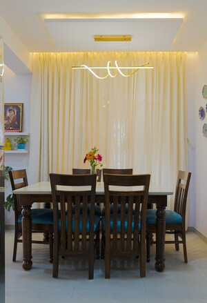 Dining Room in 3 BHK Apartment at G K Rajaveer Palace, Pimple Saudagar – for Sale