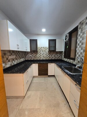 Kitchen in 3 BHK Builder Floor at Risland Sky Mansion, Chattarpur – for Rent