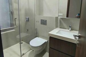 Bathroom in 2 BHK Apartment at Piramal Vaikunth, Balkum Pada – for Rent