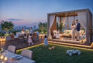 Terrace in 3 BHK Apartment at Ruparel Arista, Mulund West – for Sale