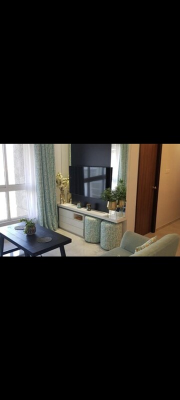 Living Room in 2 BHK Apartment at Lodha Amara, Kolshet Road – for Rent