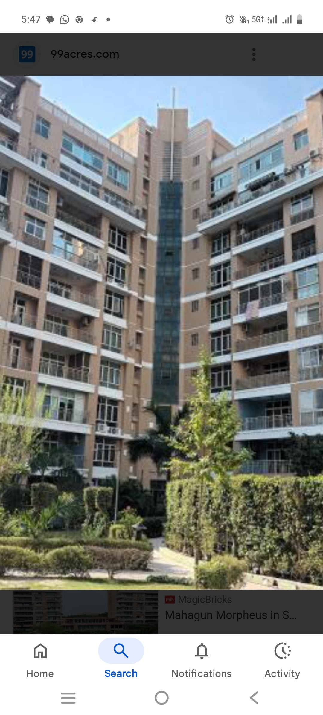 4 BHK + Servant Room,Study Room,Extra Room Apartment For Sale in Mahagun Morpheus