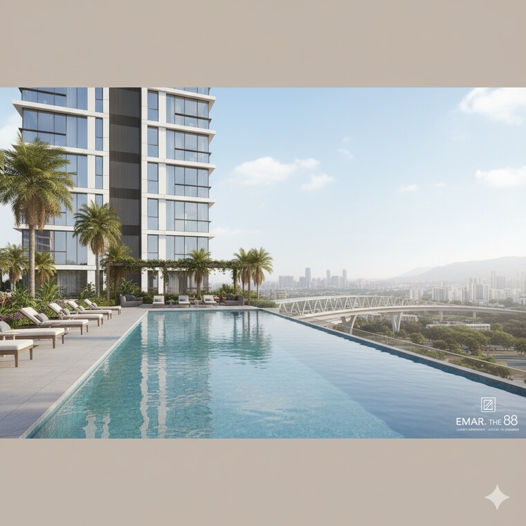 Swimming Pool, emaar-the-88 2 Bedroom 1330 Sq.Ft. Apartment In Sector 112 Gurgaon 9242942