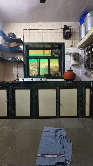 Kitchen in 1 BHK Apartment at Devta CHS, Kharigaon – for Rent