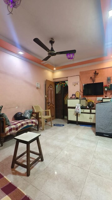Living Room in 1 BHK Apartment at Devta CHS, Kharigaon – for Rent