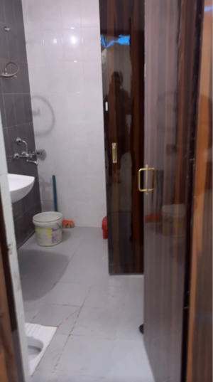 Bathroom in 2 BHK Apartment at UPAVP Ganga Yamuna And Hindon Enclave, Siddharth Vihar – for Rent