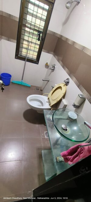 Bathroom in 2 BHK Apartment at Vidhani Mount View, Vashi Sector 17 – for Rent