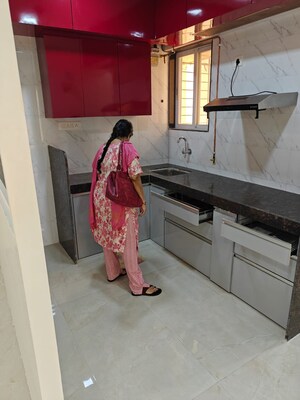 Kitchen in 1 BHK Apartment at Manohar Mahal, Panch Pakhadi – for Rent