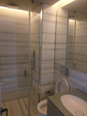 Bathroom in 4 BHK Apartment at Lodha The World Towers World One Tier 2, Worli – for Rent
