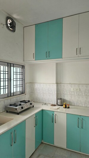 Kitchen in 3 BHK Apartment at Charming Heavens, West Marredpally – for Sale