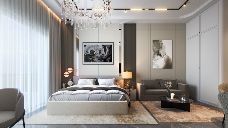 Bedroom, ambala highway 3 Bedroom 1610 Sq.Ft. Apartment In Ambala Highway Zirakpur 9243430