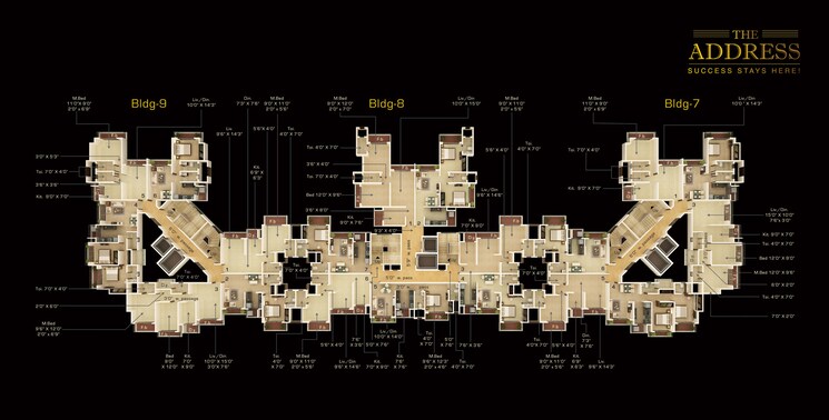 Master Plan, strawberry-the-address 1 Bedroom 405 Sq.Ft. Apartment In Mira Road East Thane 9243458