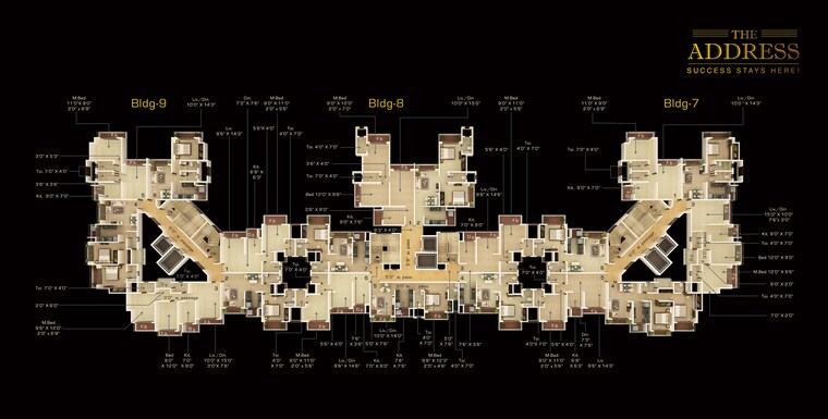 Master Plan, strawberry-the-address 1 Bedroom 405 Sq.Ft. Apartment In Mira Road East Thane 9243458