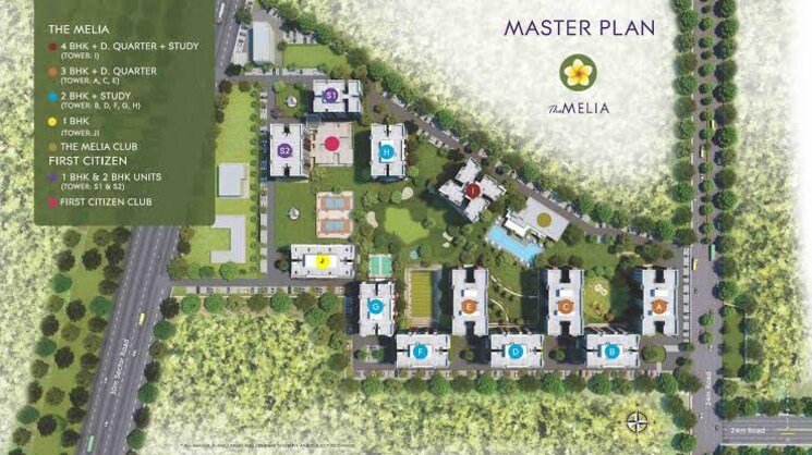 Exterior View, birla-arika 4 Bedroom 4300 Sq.Ft. Apartment In Sector 31 Gurgaon 9243524