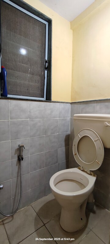 Bathroom in 1 BHK Apartment at Jivan Vihar, Bhandup East – for Rent
