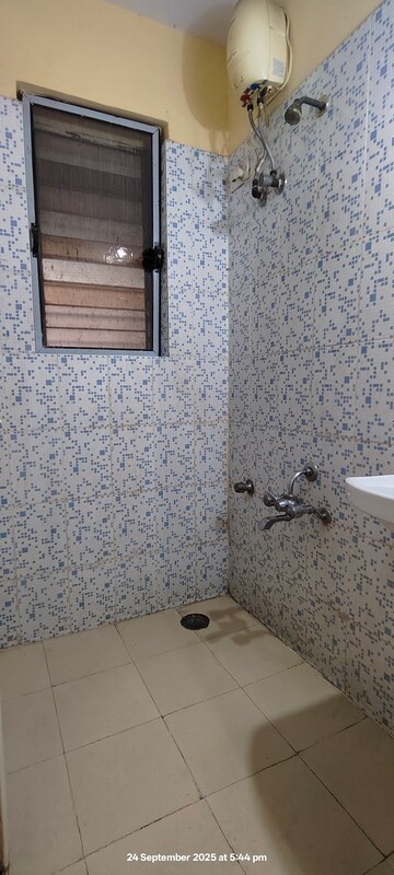 Bathroom in 1 BHK Apartment at Jivan Vihar, Bhandup East – for Rent