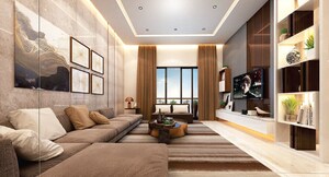 Living Room in 3.5 BHK Apartment at Oxy Beaumonde, Viman Nagar – for Sale