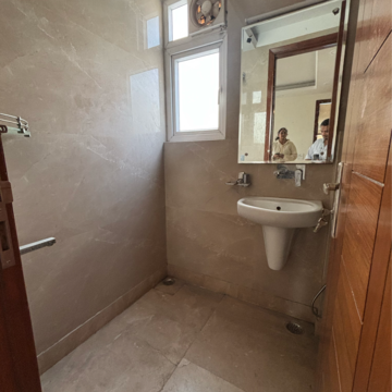 Bathroom in 2 BHK Builder Floor at Malviya Nagar – for Rent