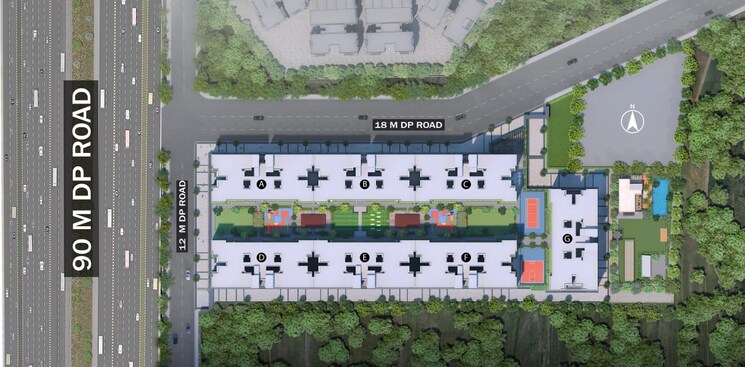 Master Plan, lohia-jain-pratham-vihar 2 Bedroom 665 Sq.Ft. Apartment In Dhayari Pune 9243675