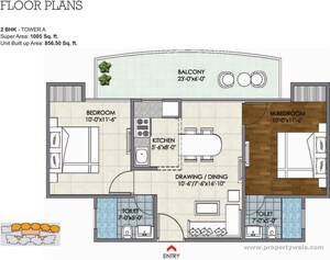 Floor Plan in 2 BHK Apartment at Mahaluxmi Migsun Ultimo, Omicron Iii Greater Noida – for Rent