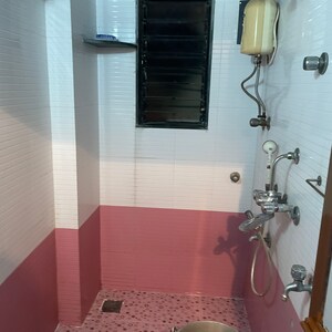 Bathroom in 1 BHK Apartment at Kamal Park Apartment Bhandup West, Jamil Nagar – for Rent