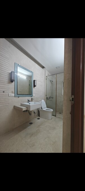 Bathroom in 3 BHK Apartment at Aparna Chandradeep, Banjara Hills – for Rent