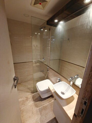 Bathroom in 3 BHK Apartment at DLH Sorrento, Veera Desai Road – for Rent