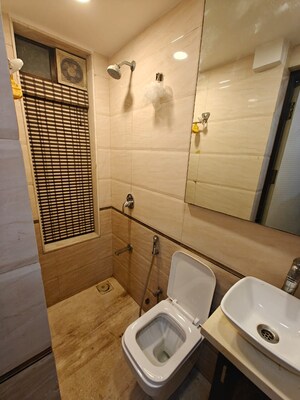 Bathroom in 3 BHK Apartment at DLH Sorrento, Veera Desai Road – for Rent