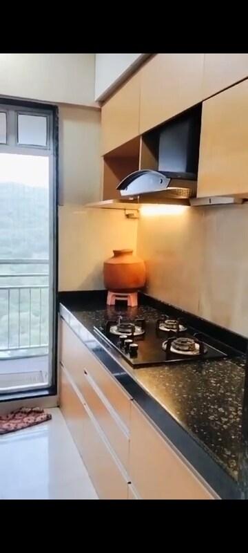Kitchen in 3 BHK Apartment at JP North, Mira Road – for Rent