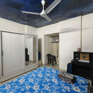 Bedroom in 2 BHK Apartment at Windsor Apartment Bandra West, St. Peters Colony – for Rent