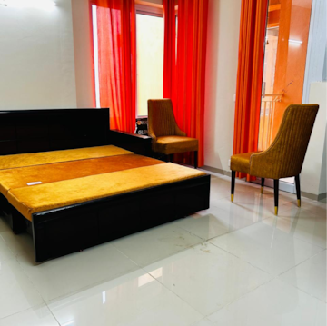 Living Room in 1 BHK Apartment at Wave Dream Homes, Ram Nagar – for Rent