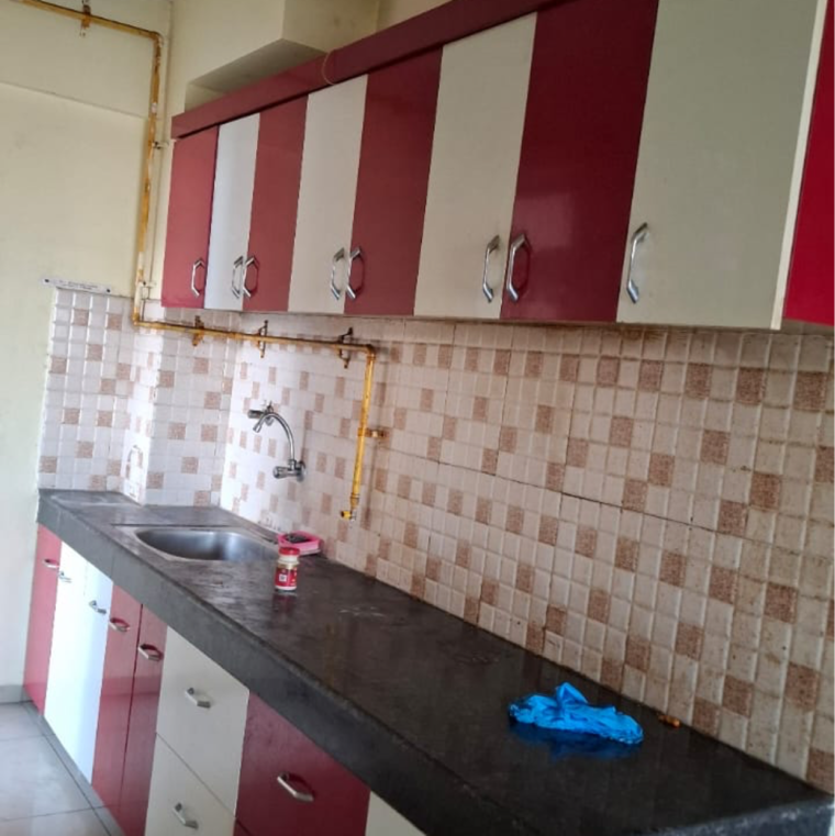 Kitchen, wave-dream-homes 3 Bedroom 1100 Sq.Ft. Apartment In Ram Nagar Ghaziabad 9243913