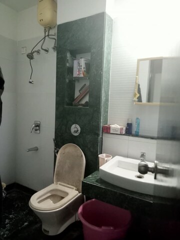 Bathroom in 1 BHK Apartment at Shri Siddhivinayak CHS Haware, Haware City – for Rent