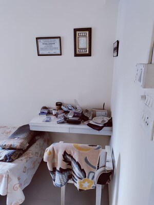 Master Bedroom in 1 BHK Apartment at Shri Siddhivinayak CHS Haware, Haware City – for Rent