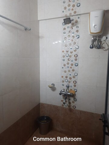 Bathroom in 1 BHK Apartment at Rutu Estate, Brahmand – for Rent
