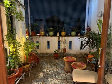 Balcony in 3 BHK Apartment at Suyog Nagar, Senapati Bapat Road – for Rent