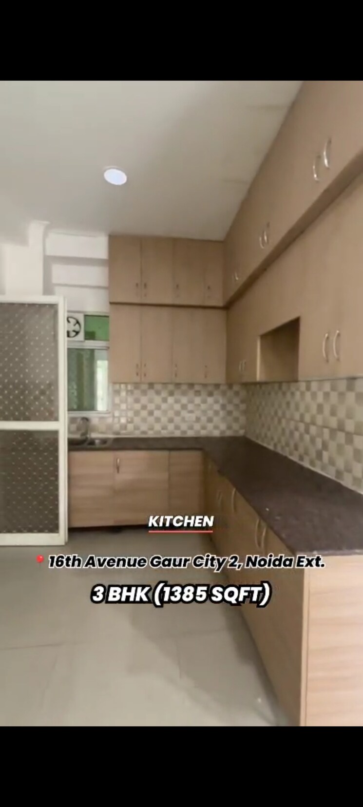 Kitchen, gaur-city-2-16th-avenue 3.5 Bedroom 1385 Sq.Ft. Apartment In Sector 16c Greater Noida Greater Noida 9244602