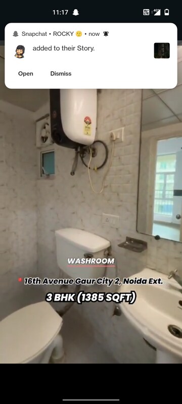 Bathroom in 3.5 BHK Apartment at Gaur City 2 - 16th Avenue, Sector 16c Greater Noida – for Sale