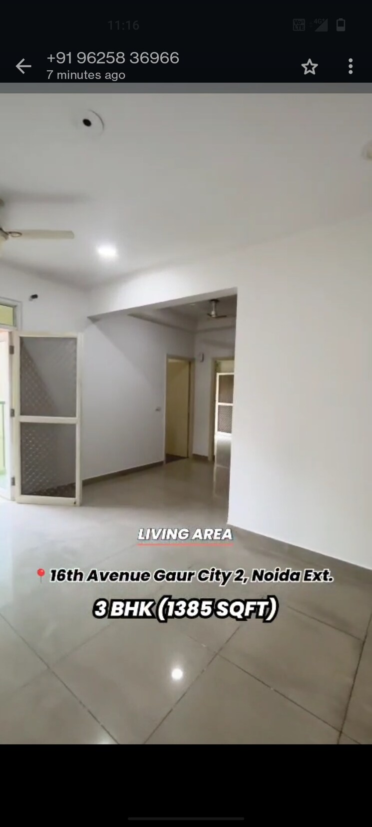 Room, gaur-city-2-16th-avenue 3.5 Bedroom 1385 Sq.Ft. Apartment In Sector 16c Greater Noida Greater Noida 9244602