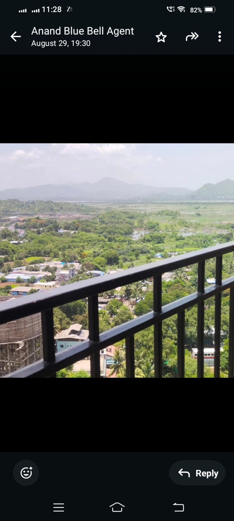 Balcony, vijay-orovia 2 Bedroom 680 Sq.Ft. Apartment In Ghodbunder Road Thane 9244625