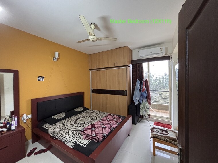 Bedroom, estella-gracious 3 Bedroom 1297 Sq.Ft. Apartment In Kudlu Gate Bangalore 9244713