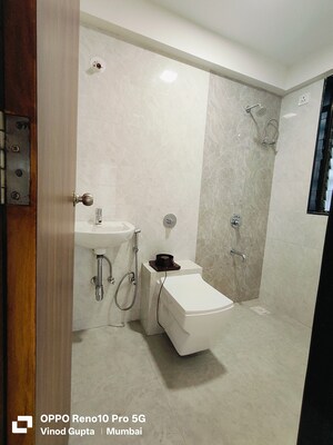 Bathroom in 1 BHK Apartment at Siddharth Enclave Mumbai, Lower Parel – for Rent