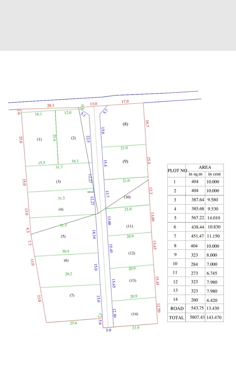 Floor Plan, kechery  4356 Sq.Ft. Plot In Kechery Thrissur 9244767
