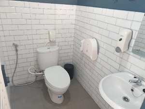 Bathroom in 1 BHK Apartment at Bharat Vihar  – for Rent