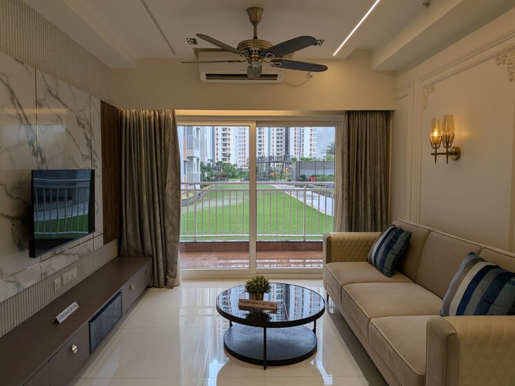 Living Room, my-home-sayuk 2.5 Bedroom 1573 Sq.Ft. Apartment In Tellapur Hyderabad 9244827
