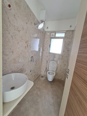 Bathroom in 2 BHK Apartment at Chandak Cornerstone, Worli – for Rent