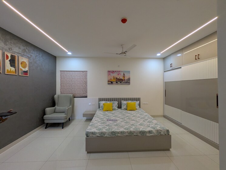 Bedroom, my-home-sayuk 3 Bedroom 2262 Sq.Ft. Apartment In Tellapur Hyderabad 9244948