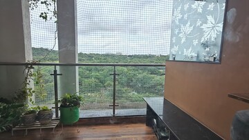 Balcony in 3 BHK Apartment at Sumadhura Acropolis, Gachibowli – for Rent